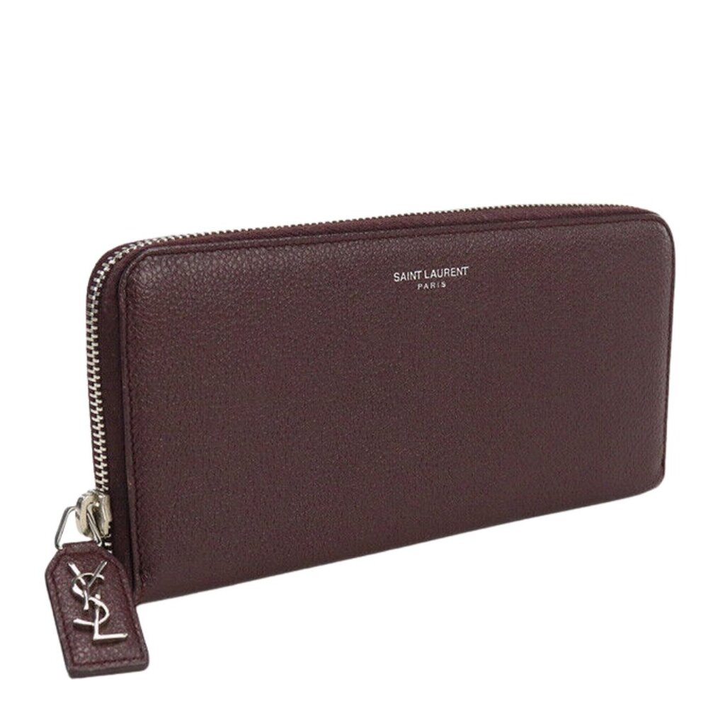 Yves Saint Laurent Long Maroon Wallet